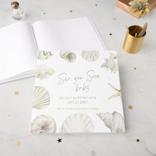 Sea you soon baby shower guest book