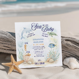 Sea You Soon Baby Shower Invitation