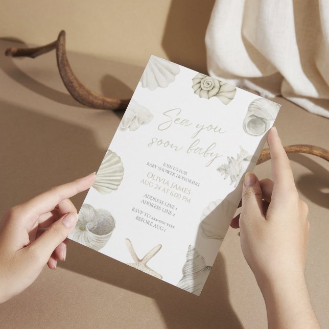 Sea you soon baby shower invitation (Creator Uploaded)