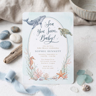 Sea You Soon Baby Shower Invitation