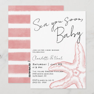 Sea You Soon Baby Shower Invitation
