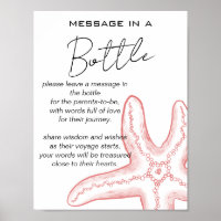 Sea You Soon Baby Shower Message in a Bottle