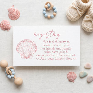 Sea You Soon Baby Shower Registry Insert