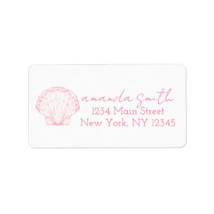 Sea You Soon Baby Shower Return Label