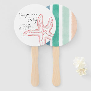 Sea You Soon Baby Shower Set of Fans