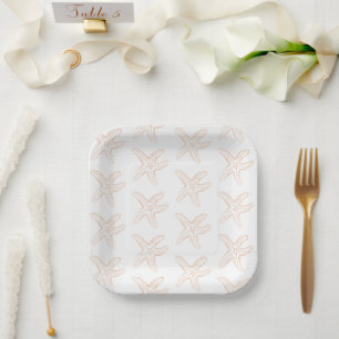 Sea You Soon Baby Shower Starfish Paper Plates
