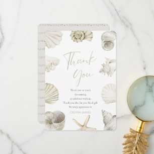 Sea you soon baby shower thank you card