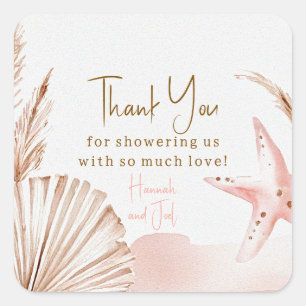 Sea You Soon Baby Square Favour Tags   Coastal