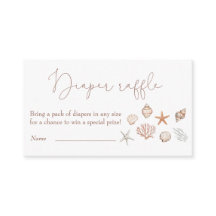 Sea You Soon Coastal Baby Shower Diaper Raffle