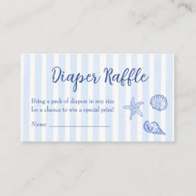 Sea You Soon Coastal Baby Shower Diaper Raffle