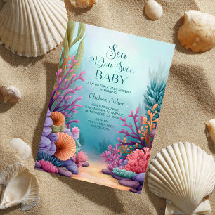 Sea You Soon Ocean Baby Shower Invitation