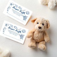 Sea you soon seashells baby shower diaper raffle