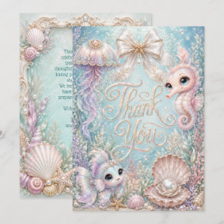 Sea You Soon Under the Sea Baby Shower Thank You Card