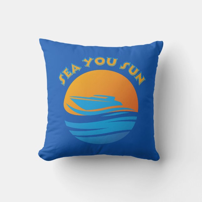 Sea You Sun Cushion (Front)