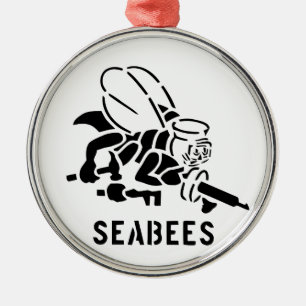 SeaBees Metal Ornament