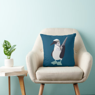 Seabird Blue-Footed Bird Seabird Cushion
