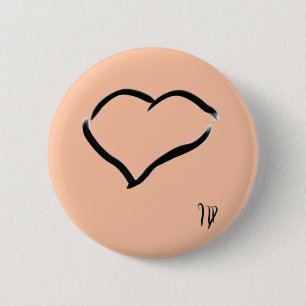 Seabirds Drawing 6 Cm Round Badge