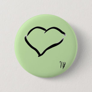 Seabirds Drawing 6 Cm Round Badge