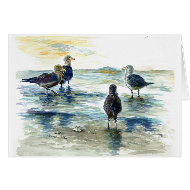 Seabirds on the beach (Front Horizontal)