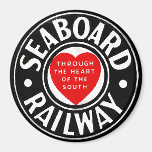 Seaboard Air Line Railway Heart Logo Magnet