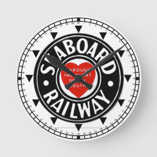 Seaboard Air Line Railway Heart Logo Wall Clock