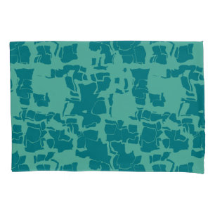 Seabolt Blue Abstract  Pillowcase