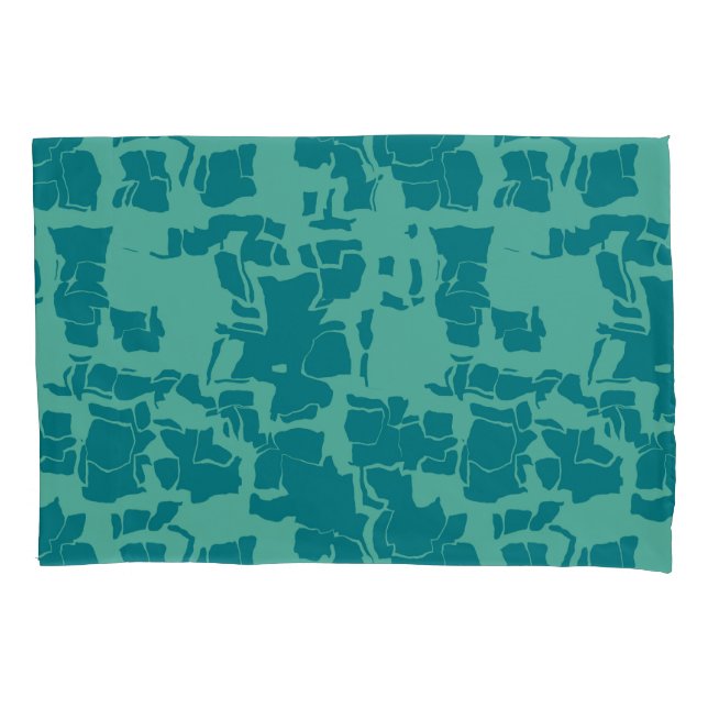 Seabolt Blue Abstract  Pillowcase (Front)