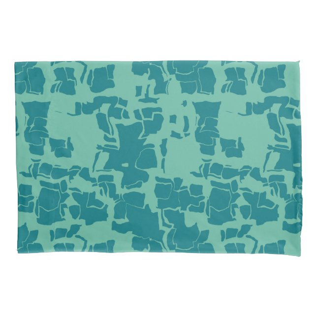 Seabolt Blue Abstract  Pillowcase (Front)