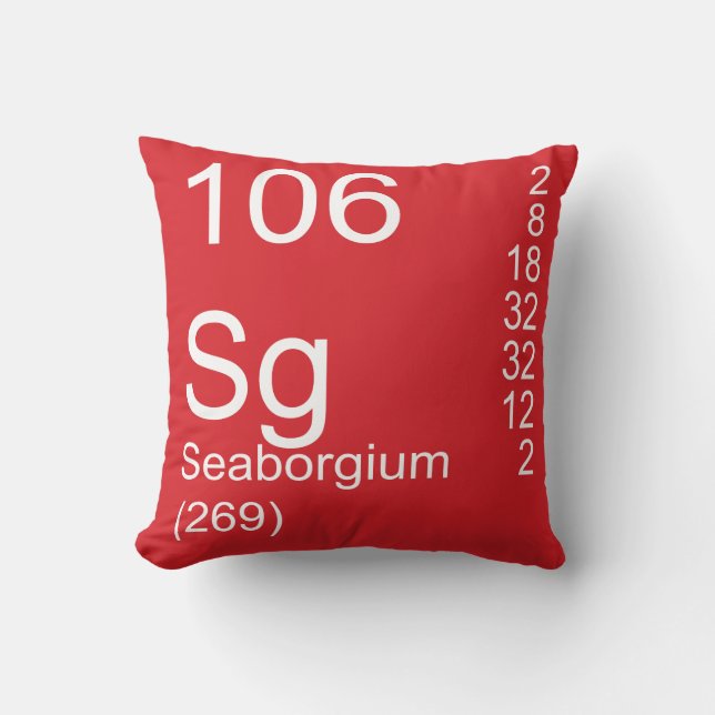 Seaborgium Cushion (Front)