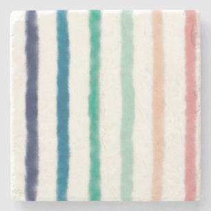 Seabreeze Stripes Stone Coaster