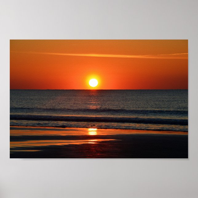 Seabrook Island Beach Sunrise Poster (Front)