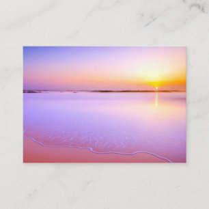 Seacoast Ocean Sea Nature Blue Water Sunset View Business Card