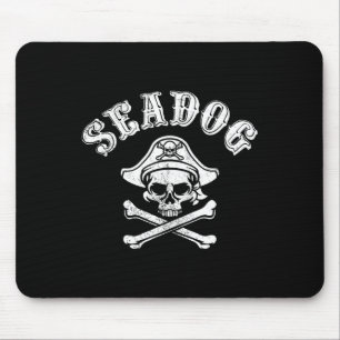 Seadog Pirate Boating Sailing Yachting Cruise Men Mouse Pad