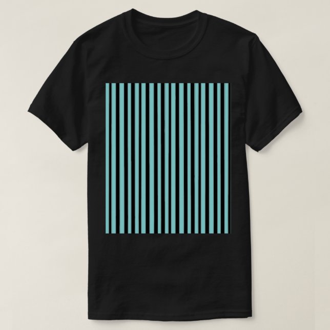 Seafoam Black Stripe Graphic  T-Shirt (Design Front)