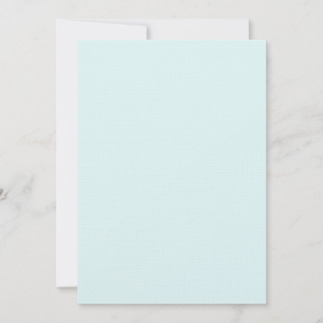 Seafoam Blank Linen  Invitation (Front)