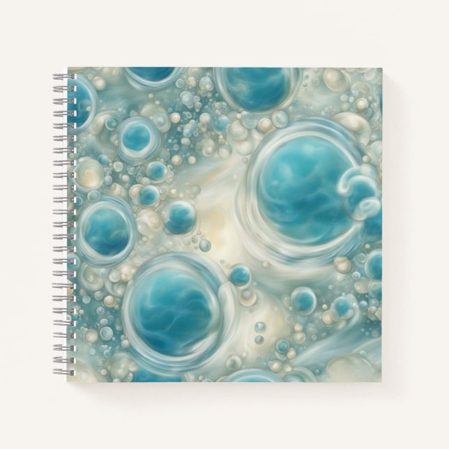 Seafoam Bubbles  Notebook (Front)