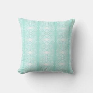Seafoam Damask Cushion