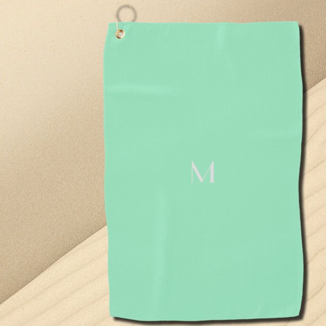 seafoam green - add monogram golf towel (Creator Uploaded)