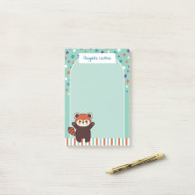 Seafoam Green Arch Red Panda Your Notes