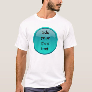 seafoam green button T-Shirt