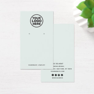 Seafoam Green Earring  Add Logo Display Holder