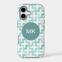 Seafoam Green Geometric