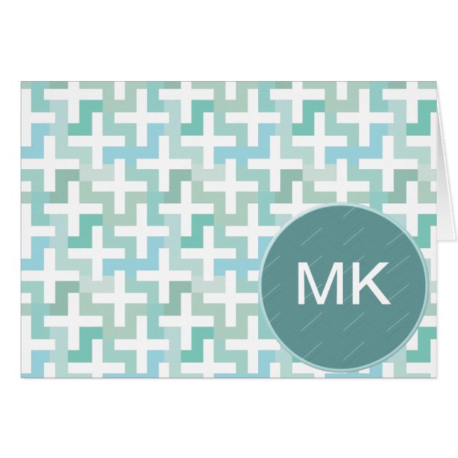 Seafoam Green Geometric (Front Horizontal)