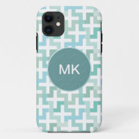 Seafoam Green Geometric