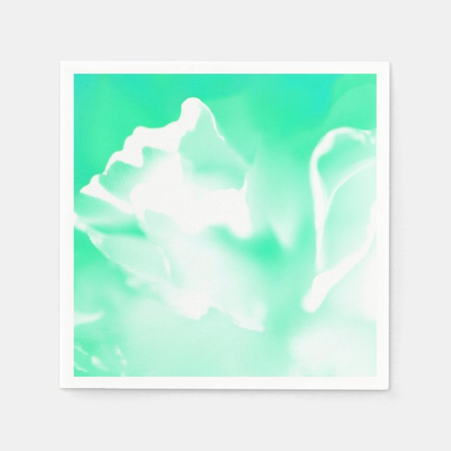 Seafoam Green Paper Napkin (Front)
