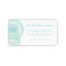 Seafoam Green Sea Shell Address Label