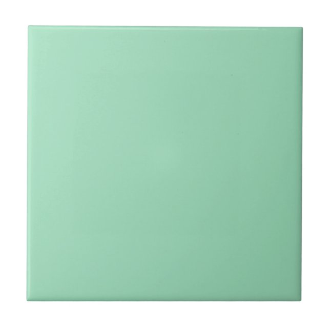 Seafoam Green Solid Colour Ceramic Tile (Front)