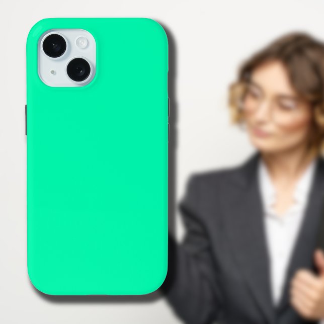 Seafoam Green Solid Colour | Classic | Elegant Case-Mate iPhone Case (Creator Uploaded)