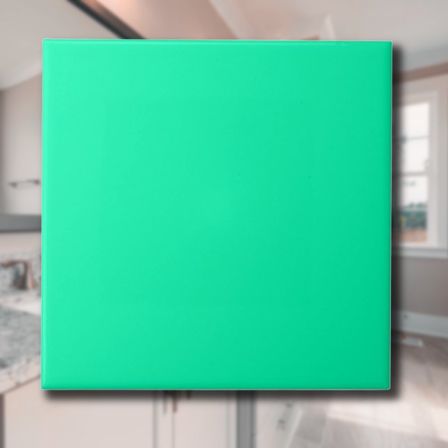 Seafoam Green Solid Colour | Classic | Elegant Ceramic Tile (Creator Uploaded)