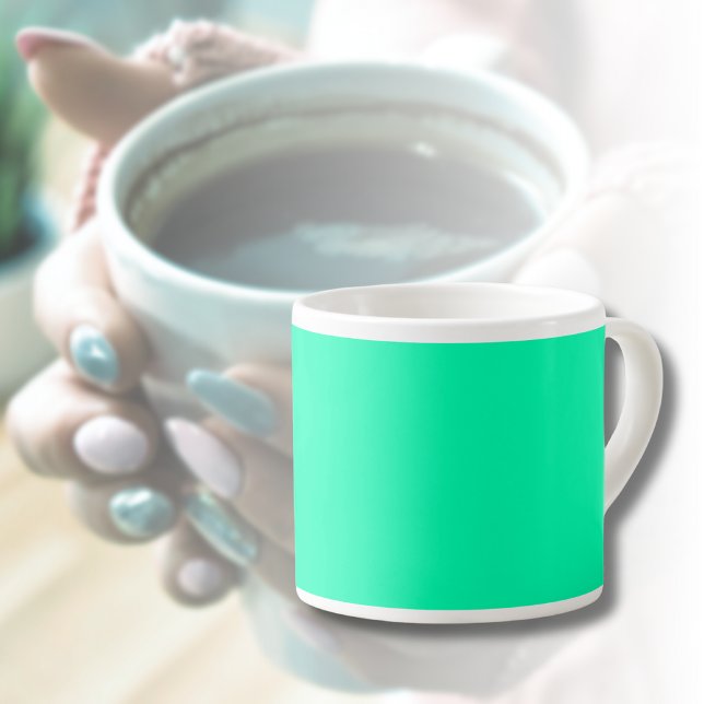 Seafoam Green Solid Colour | Classic | Elegant Espresso Cup (Creator Uploaded)